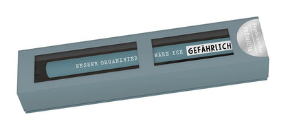 Grafik Werkstatt Kugelschreiber mit Drehmechanik in Geschenkbox, "Besser organisiert..."