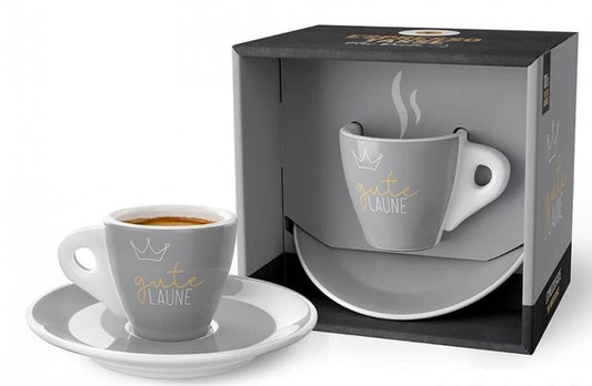 laVida Espresso Cup and Saucer Good Mood