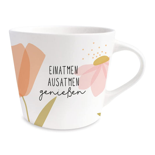 Graphics Workshop Coffee Mug with 100% Real Gold | Porcelain Mug | 420 ml | enjoy