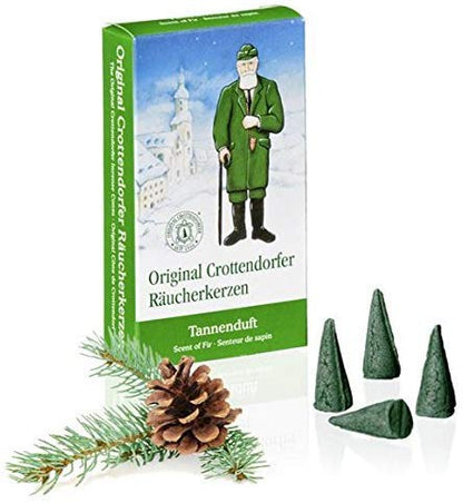 Crottendorfer Räucherkerzen set da 8 (8 x 24 pezzi) Profumo d'Avvento, Incenso natalizio, Mela e cannella, Legno di sandalo, Sogno d'inverno, Arancia d'inverno, Mix colorato, Profumo di abete