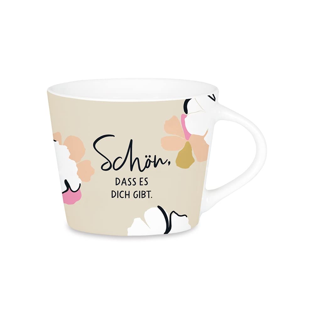 Graphic workshop espresso cup with 100% real gold | Porcelain cup | 50 ml | So glad you exist