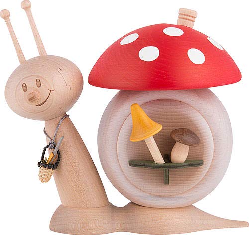 Drechslerei Kuhnert Lumaca affumicatore Sunny Lumaca fungo - 16 cm