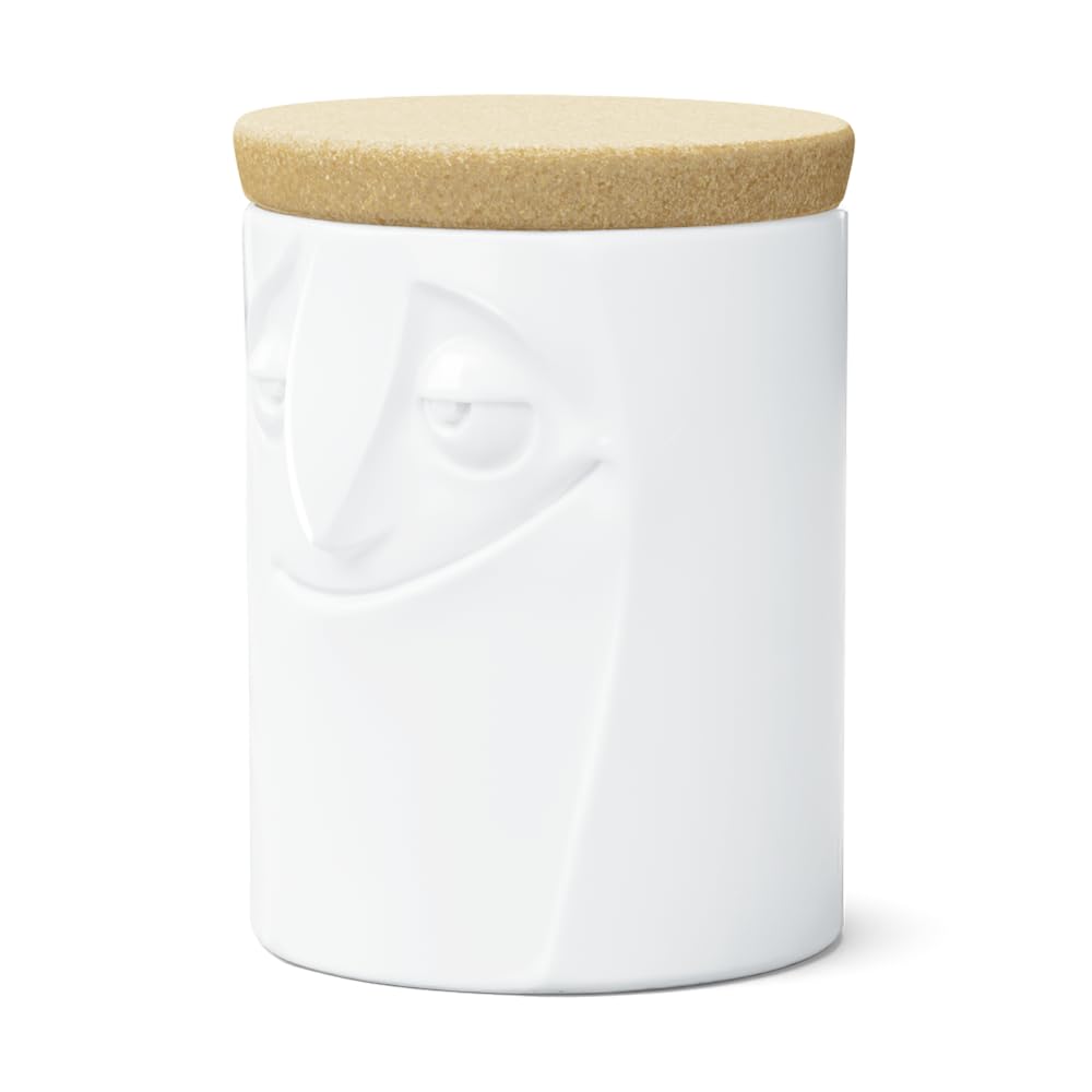 FIFTYEIGHT PRODUCTS / Mugs / Storage Jar "Charming" (Porcelain, 1700 ml, white, Made in Germany)