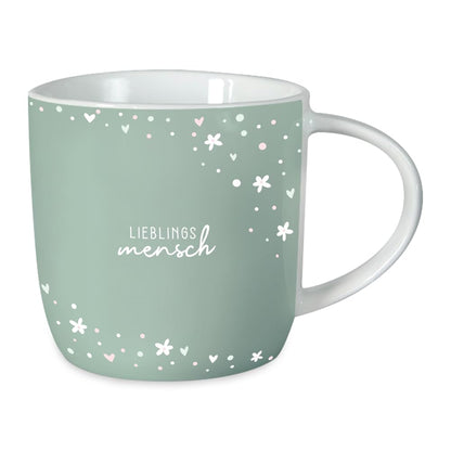 Tazza da caffè in porcellana "Grafik-Werkstatt" con frase, 300 ml |