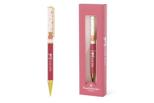 La Vida Ballpoint Pen with Twist Mechanism in Gift Box, "Love You"