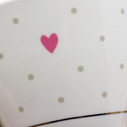 Grafik-Werkstatt Espresso Cup with 100% Real Gold | Porcelain Cup | 50 ml | Heart