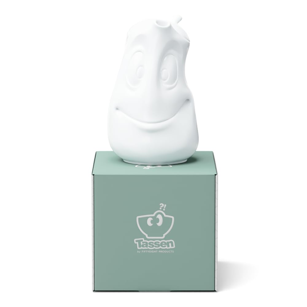 FIFTYEIGHT PRODUCTS / Tazze / Brocca "Gut drauf" (Porcellana, 1200 ml, bianca, Made in Germany)