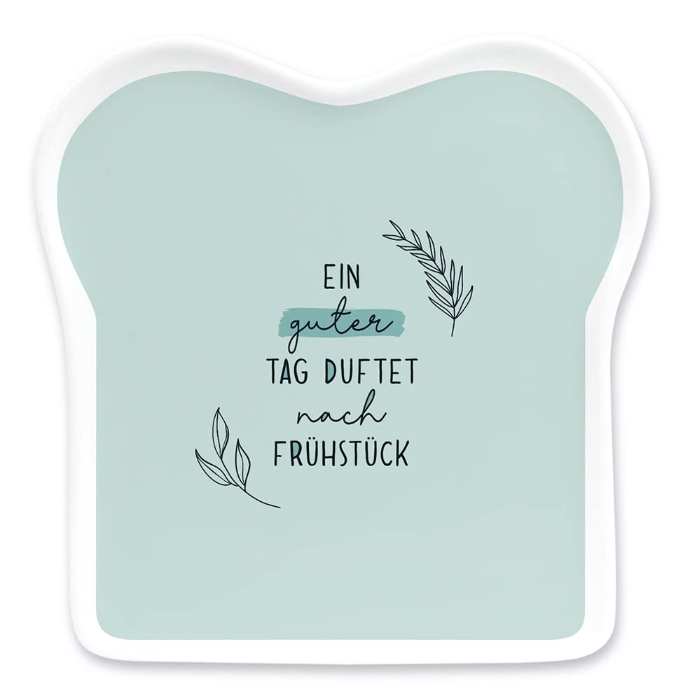 Grafik-Werkstatt Toast-Teller mit Spruch | Porzellan | Ein guter Tag