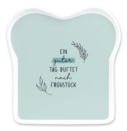 Grafik-Werkstatt Toast-Teller mit Spruch | Porzellan | Ein guter Tag