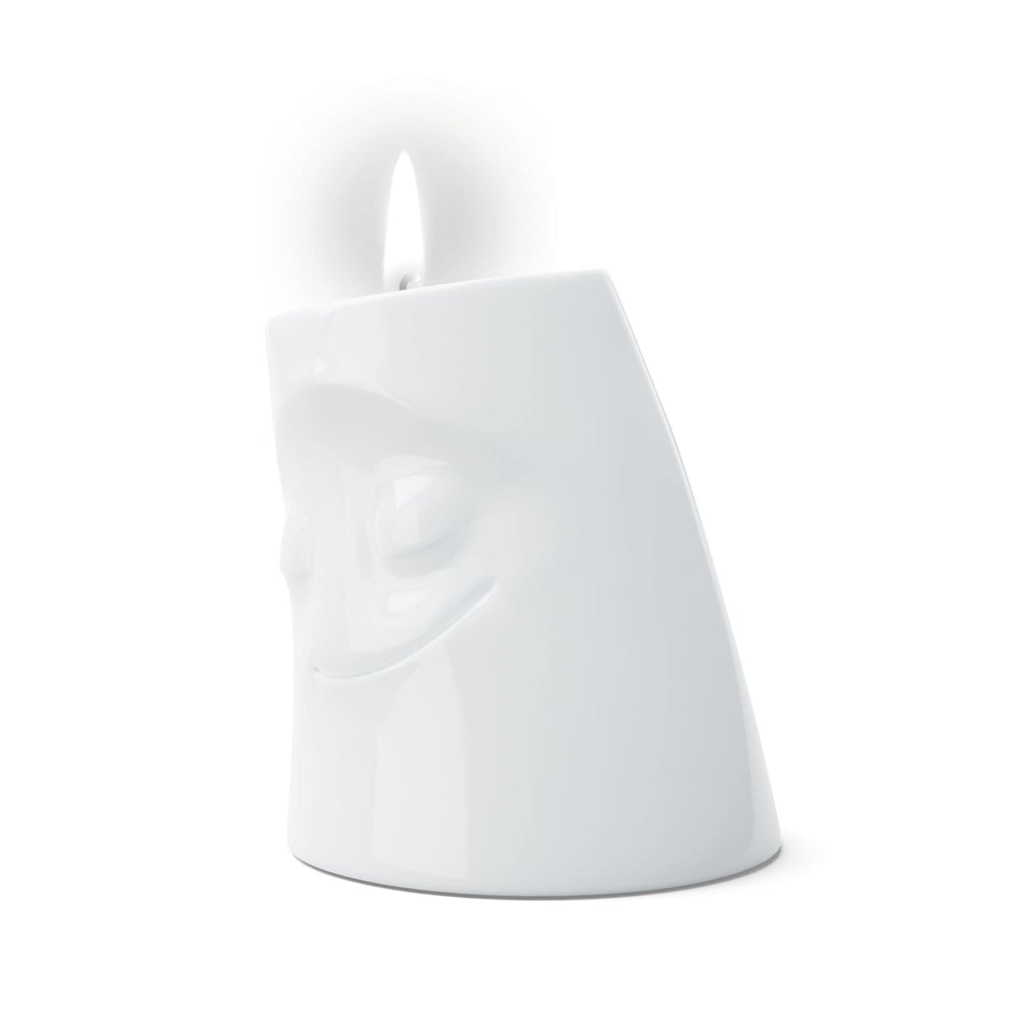 FIFTYEIGHT PRODUCTS / Mugs / Kerzenschmusie "Cuddly" (large candle holder, white, Made in Germany)
