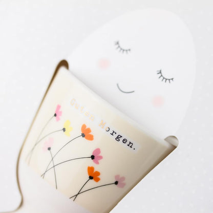 Graphics Workshop Egg Cup with 100% Real Gold | Porcelain Cup | Dream Man
