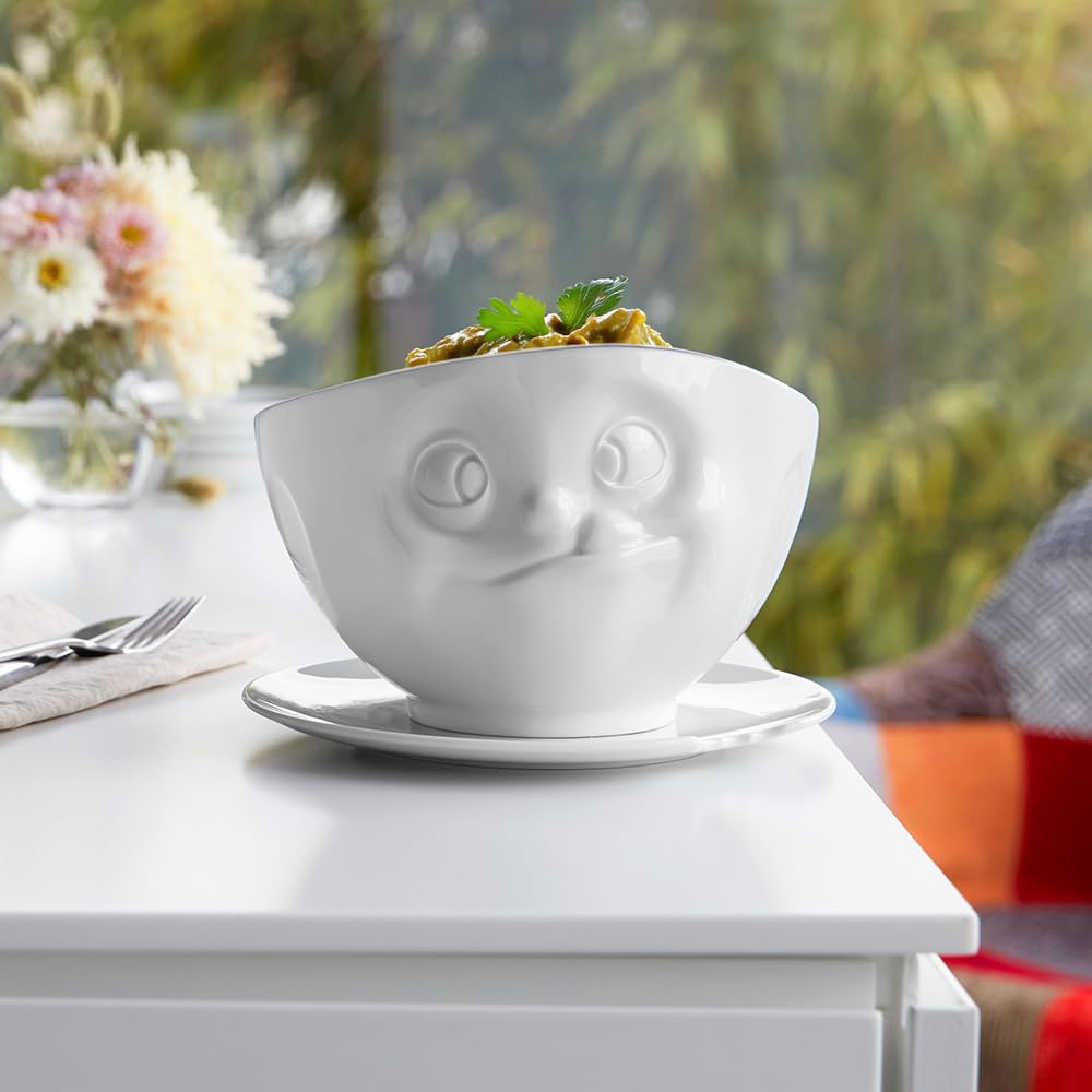 FIFTYEIGHT PRODUCTS / Bowls / Bowl "Yummy (Porcelain, 1000ml, white, Made in Germany)