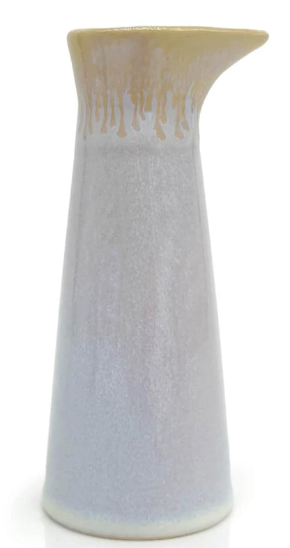 Mea-Living Stoneware Milk Jug/Vase with "Heart", Polar White