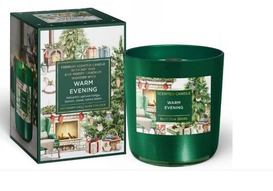 Premium Scented Candle with Soy Wax and Wooden Wick