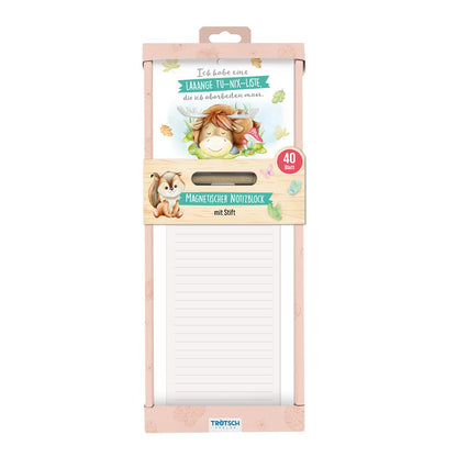 Trötsch Notepad with Pen and Magnet Forest Friends: Notepad Gift Gift Idea Reminder Memo Pad [Other Accessories] [Apr 27, 2023] Trötsch Verlag GmbH & Co. KG