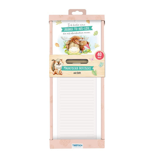Trötsch Notepad with Pen and Magnet Forest Friends: Notepad Gift Gift Idea Reminder Memo Pad [Other Accessories] [Apr 27, 2023] Trötsch Verlag GmbH & Co. KG
