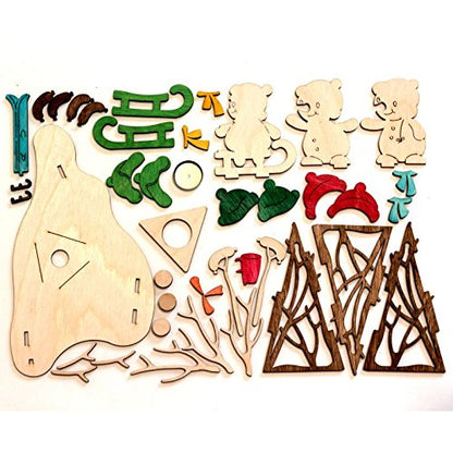 Drechslerei Kuhnert - diversi set per il bricolage con motivo a pupazzo di neve - diverse misure - Made in Germany