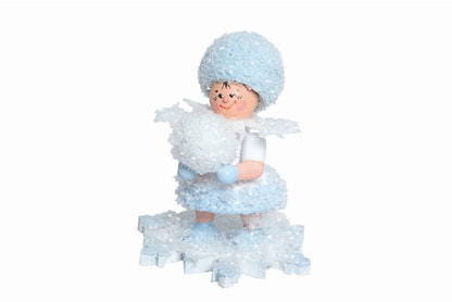 Kuhnert Woodturning Snowflake with Snow Globe - 5 cm
