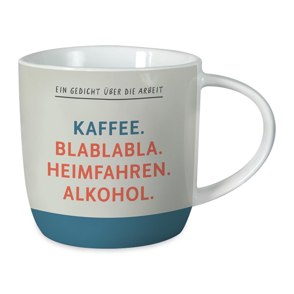 Grafik-Werkstatt Tazza da caffè con scritta 300 ml | Tazza in porcellana | Una poesia
