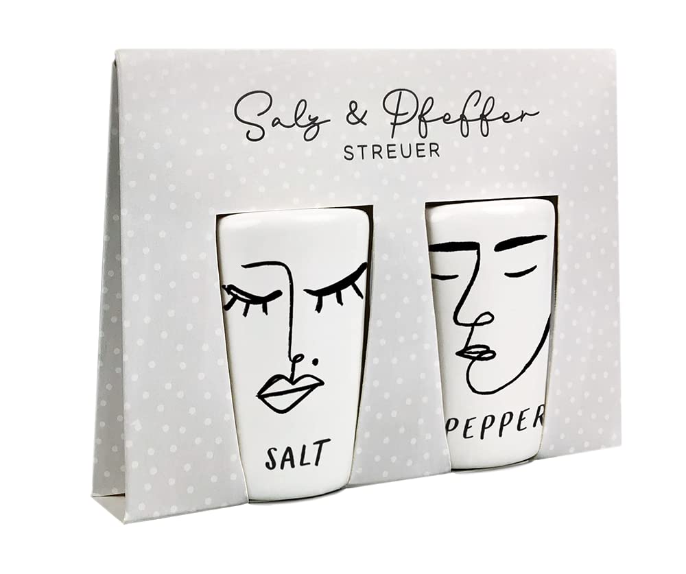Grafik-Werkstatt Salt & Pepper Shakers | Set Salt & Pepper | Porcelain