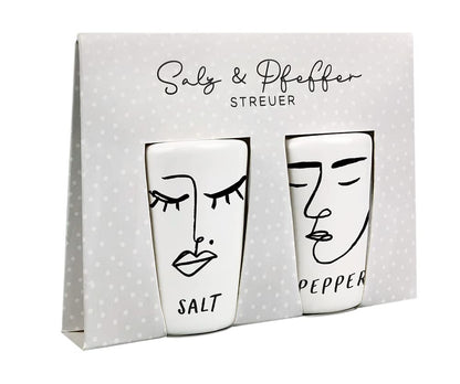 Grafik-Werkstatt Salt & Pepper Shakers | Set Salt & Pepper | Porcelain
