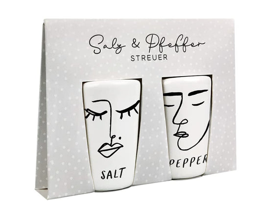 Grafik-Werkstatt Salt & Pepper Shakers | Set Salt & Pepper | Porcelain