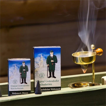 Crottendorfer Räucherkerzen 10er-Set (10 x 24 Sück) Weihnachtlicher Weihrauch