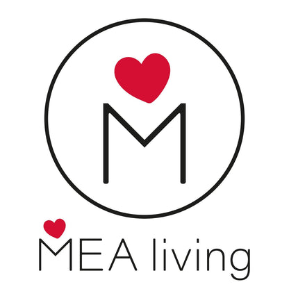 Mea-Living STONEWARE Becher | "HERZ" | rosa | 400 ml | handverzierter Trinkbecher oder Blumentopf