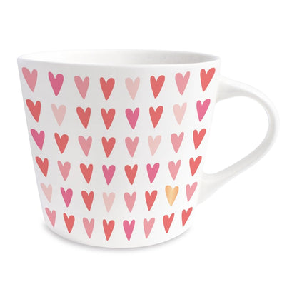Grafik-Werkstatt Tazza da caffè con oro zecchino 100% | Tazza in porcellana | 420 ml | Cuori