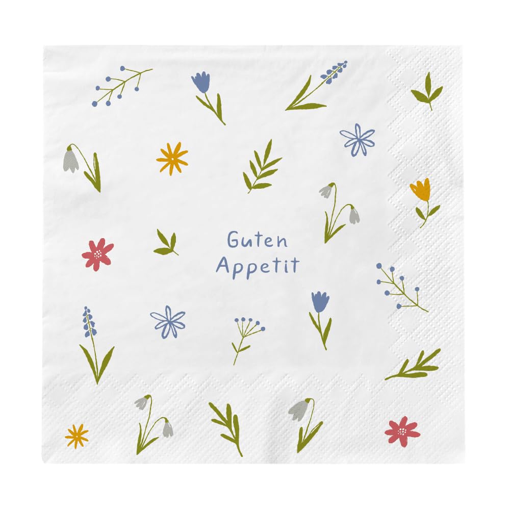 Tovaglioli Grafik Werkstatt con scritta | 20 pezzi | 12,5 x 12,5 cm | Buon appetito