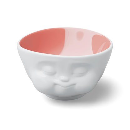 FIFTYEIGHT PRODUCTS / Munching Bowl (Porcelain, 500 ml, white/peach interior, Made in Germany)