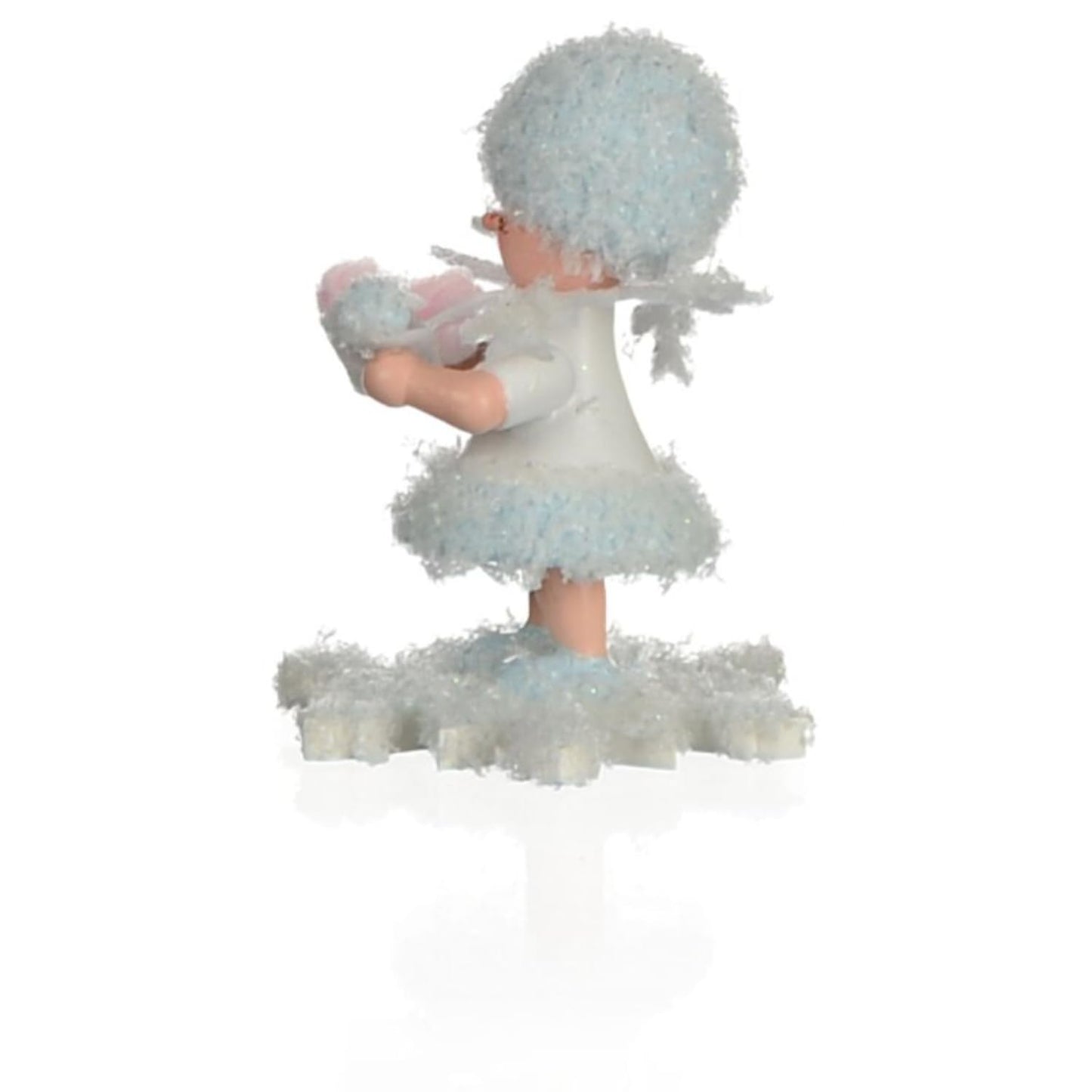 Kuhnert Woodturning Snowflake with Baby Girl - 5 cm