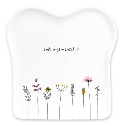 Graphic Workshop Toast Plate with Saying | Porcelain | Favorite Person