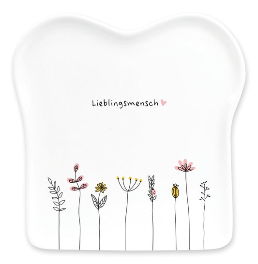 Graphic Workshop Toast Plate with Saying | Porcelain | Favorite Person