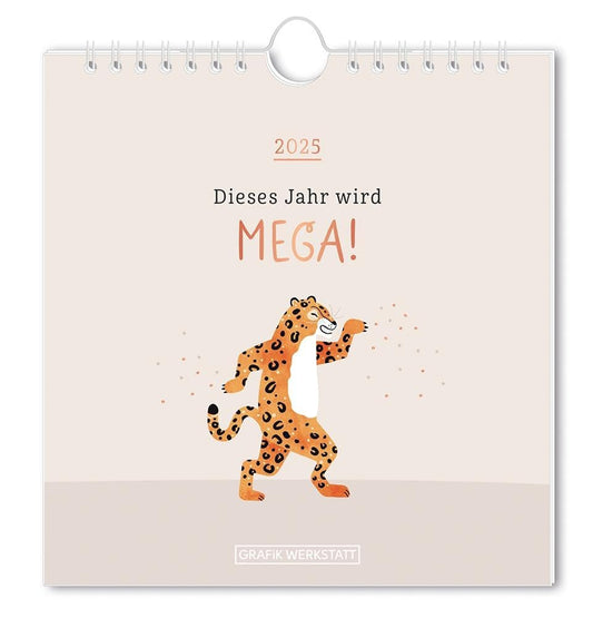 Postcard Calendar 2025 This Year Will Be Awesome!: Postcard Calendar [Calendar] [May 13, 2024] GRAFIK WERKSTATT The Original