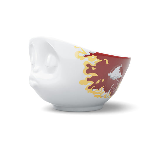 FIFTYEIGHT PRODUCTS / Bowl, Special Edition "Kissing" (Porcelain, 500 ml, Red - Fiery, Made in Germany)