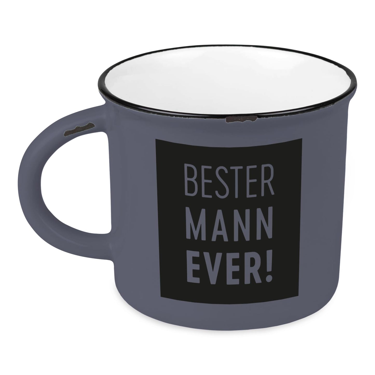 Vintage Coffee Mug | Ceramic Mug for Gifting | 400 ml | Best Man Ever!, White