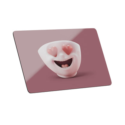 FIFTYEIGHT PRODUCTS / Tagliere per la colazione "Amore a prima vista" (Resopal, 23,4 cm x 14,3 cm, bianco e rosa, Made in Germany)