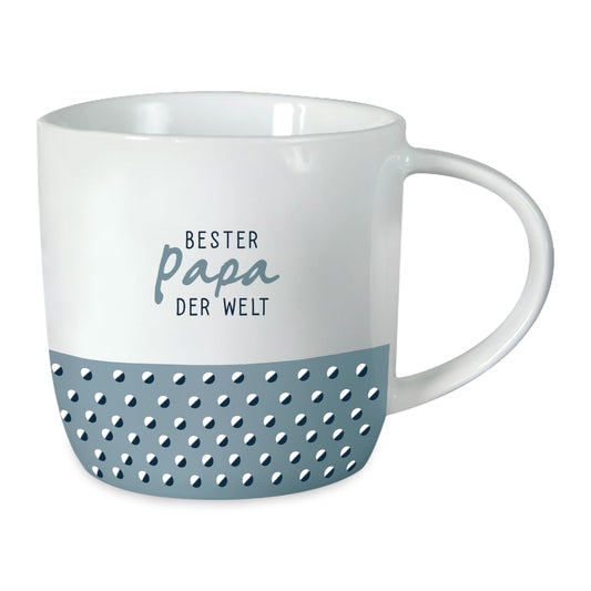 Grafik-Werkstatt Coffee Mug with Saying 300 ml Porcelain Mug Best Dad in the World, White