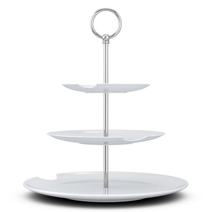 FIFTYEIGHT PRODUCTS / Food Temple - 3-tier (Porcelain, plate diameter 18-24 cm, white, Made in Germany)
