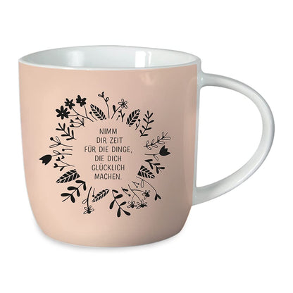 Graphics Workshop Coffee Mug with Saying 300 ml | Porcelain Mug | Take Your Time