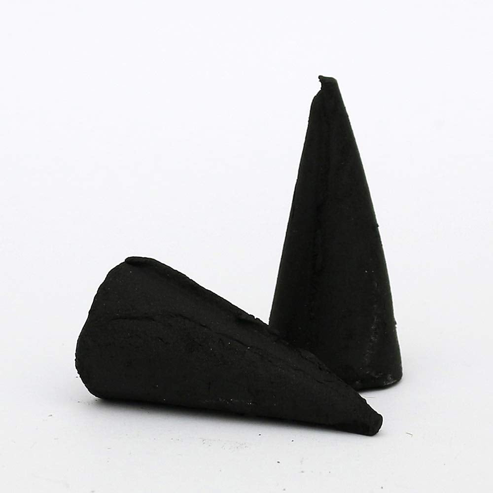 Crottendorfer Räucherkerzen zitronig Gute Dufträucherkerzen Ruhe schwarz, Größe XL, 4 Stück