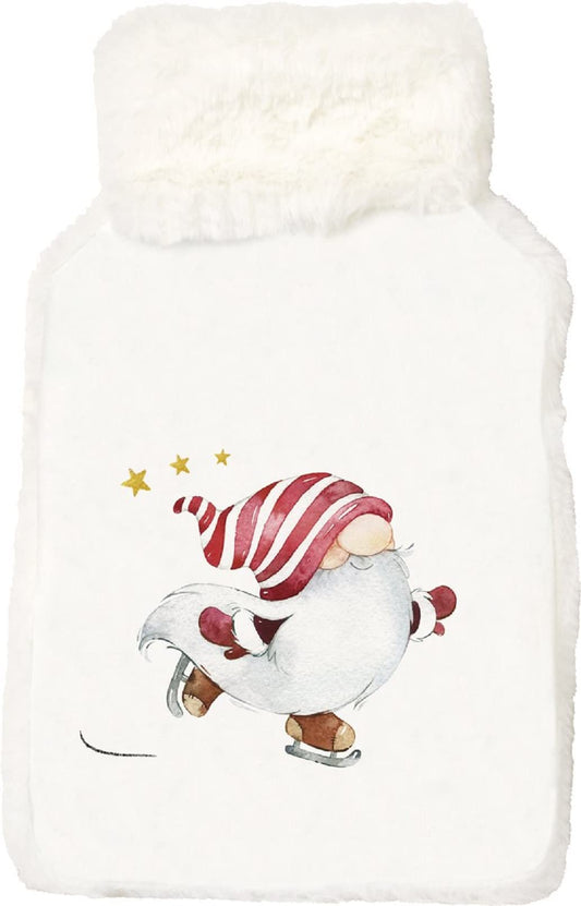 YOUR - WF 970010 - Hot water bottle, Niels, white, filling capacity approx. 2000ml, polyester
