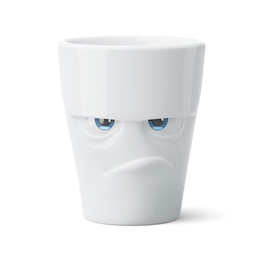 FIFTYEIGHT PRODUCTS / Henkelbecher „Grummelig“ - Movie Edition - (Porzellan, 350 ml, Weiß, Made in Germany)