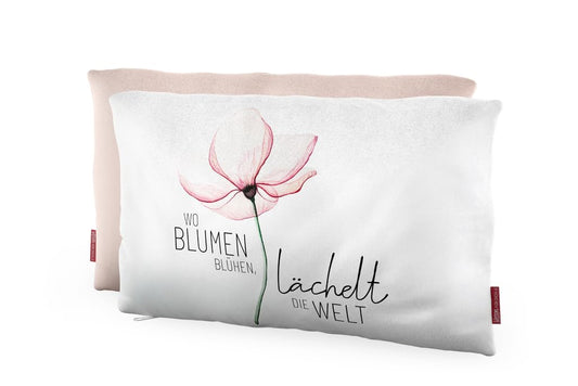 La Vida Cotton Pillow, "Blossom", Rectangular, 40 x 25 cm