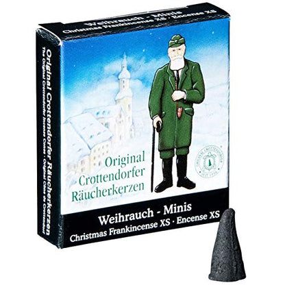 Original Crottendorfer - Mini Incense Cones - Scent: Assorted - Quantity: Assorted pieces - Size: XS - Made in Germany
