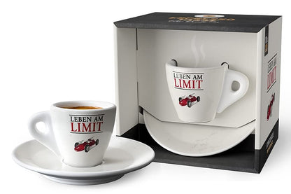 laVida, Tazza da caffè espresso con piattino, "Vivere al limite"