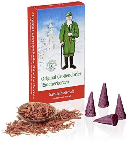 Crottendorfer Räucherkerzen set da 8 (8 x 24 pezzi) Profumo d'Avvento, Incenso natalizio, Mela e cannella, Legno di sandalo, Sogno d'inverno, Arancia d'inverno, Mix colorato, Profumo di abete