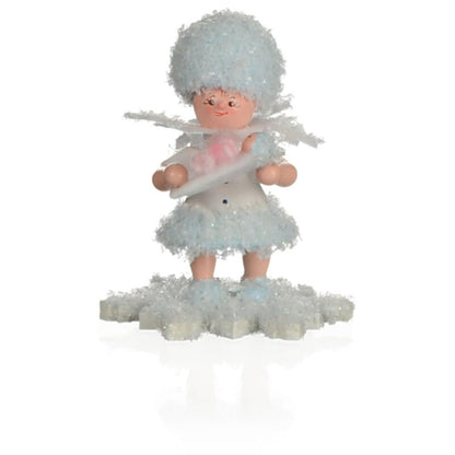 Kuhnert Woodturning Snowflake with Baby Girl - 5 cm