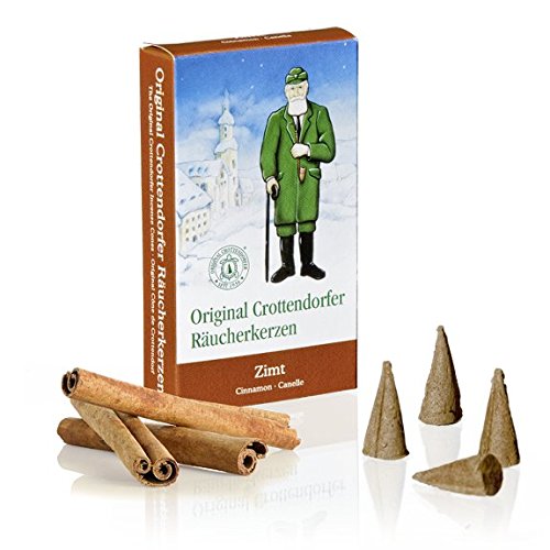 Crottendorfer Räucherkerzen set da 4 (4 x 24 pezzi) Incenso natalizio, Sogno d'inverno, Mela alla cannella, Miele di bosco